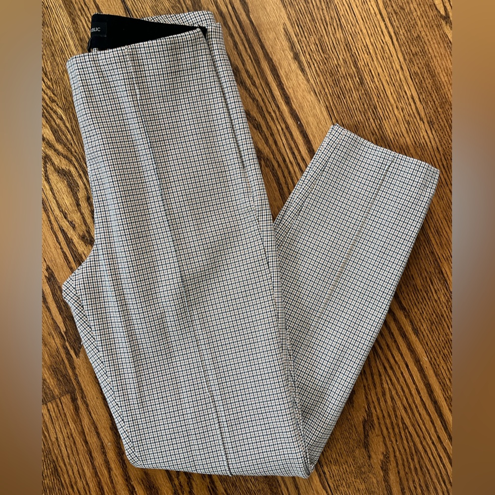 Banana Republic Stretch Ponte Houndstooth Leggings Sz 4